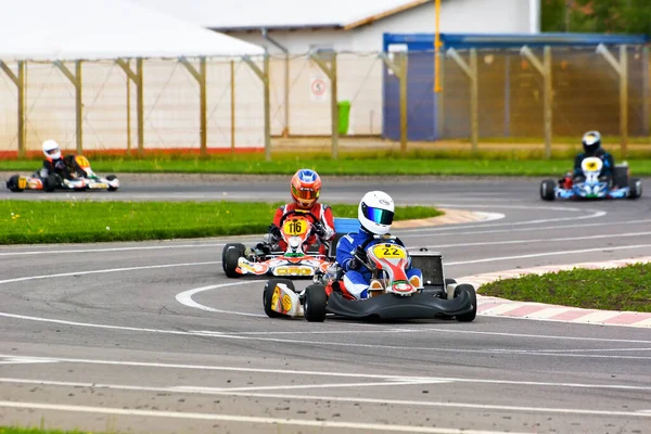 Prejmer Brasov Romania Mayis Ulusal Karting Şampiyonası Dunlop 2015 Mayıs — Stok fotoğraf