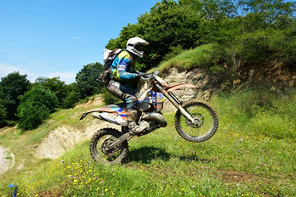 Szibiu Románia Július Július Copetitors Red Bull Romaniacs Hard Enduro — Stock Fotó