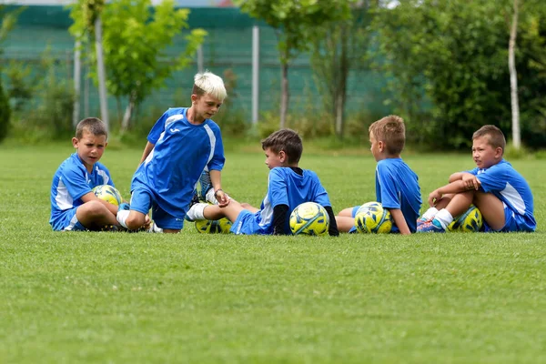 Ghimbav Brasov Romania Agust Ποδόσφαιρο Στρατόπεδο Εκπαίδευσης Για Παιδιά Παιδιά — Φωτογραφία Αρχείου