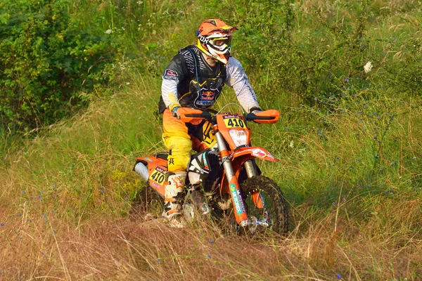 Sibiu Roumanie Juillet Concurrent Enduro Dur Roumain Taureau Roumain Rallye — Photo