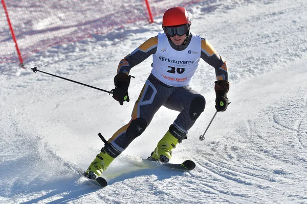 Brasov Romania Febrero 2017 Jóvenes Competidores Rumania Husqvarna Cup Junior —  Fotos de Stock