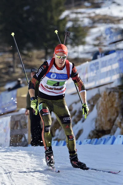 Cheile Gradistei Roamania Janeiro Competidor Desconhecido Campeonato Mundial Jovens Jovens — Fotografia de Stock