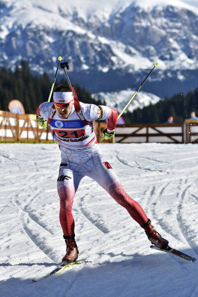 Cheile Gradistei Roamania January Unknown Competitor Ibu Youth Junior World Royalty Free Stock Images