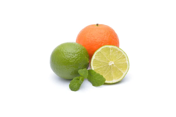 Lime és a mandarin — Stock Fotó