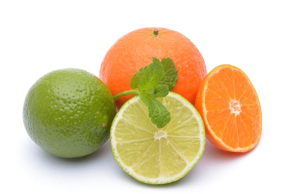 Lime és a mandarin — Stock Fotó