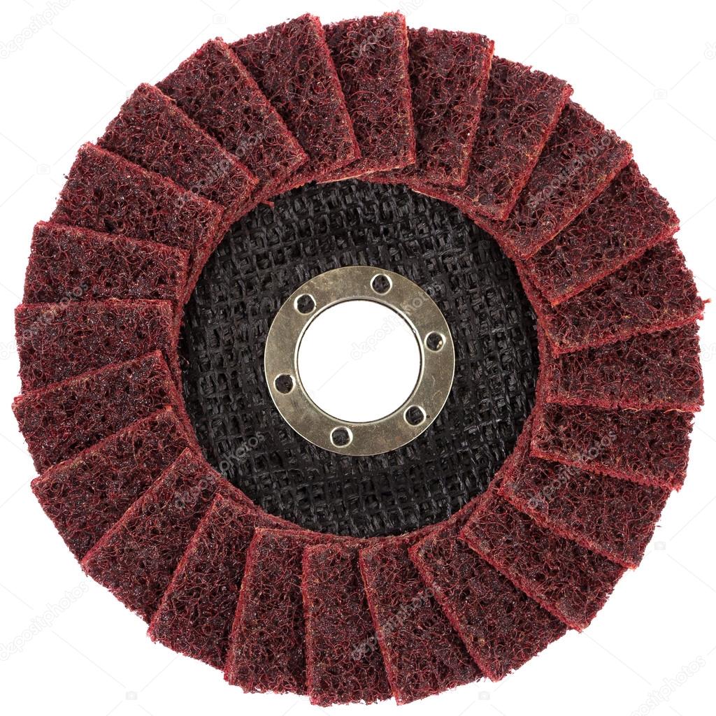 Abrasive wheels isolated on a white background