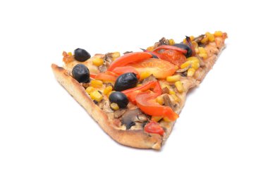 Peynir, zeytin, domates pizza