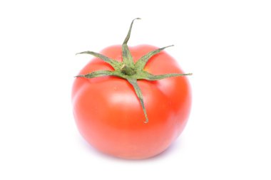 Beyaz arkaplanda domates