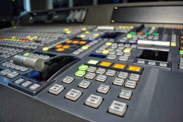 Equipo Sala Control Para Producción Televisión —  Fotos de Stock