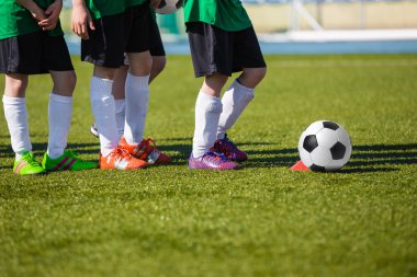 Futbol eğitim oturumu gençlik futbol maçtan önce