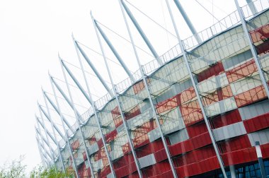 Varşova, Polonya - 03 Eylül 2013: National Stadium, yapı