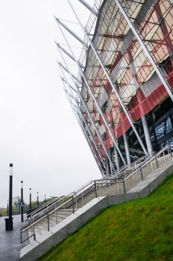 Varşova, Polonya - 03 Eylül 2013: National Stadium, yapı