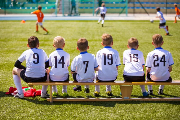 Football soccer match for children — Stock Photo, Image