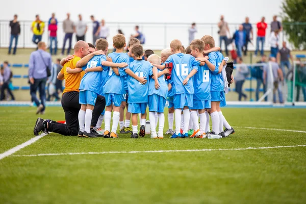 Football entraîneur tactique stratégie discours — Photo