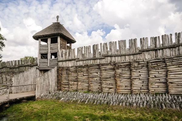 Ancient settlement in Biskupin — Stock Photo, Image