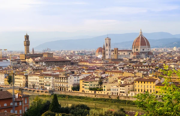 Florence, Toskana, İtalya'nın gün batımı görünümü