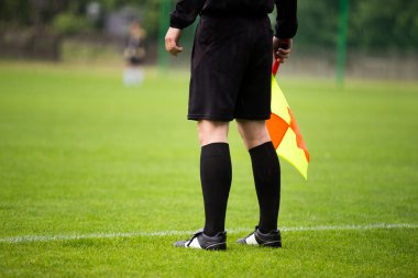 Soccer referee guardalinee clipart