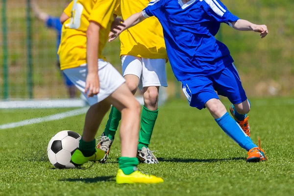 Children Playing Soccer Football Match — Stock Photo, Image