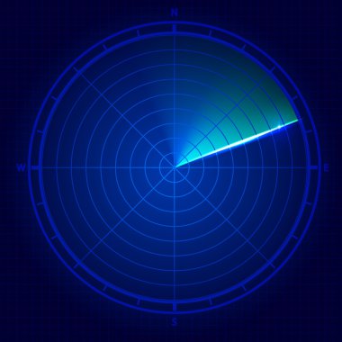 Abstract radar background. clipart