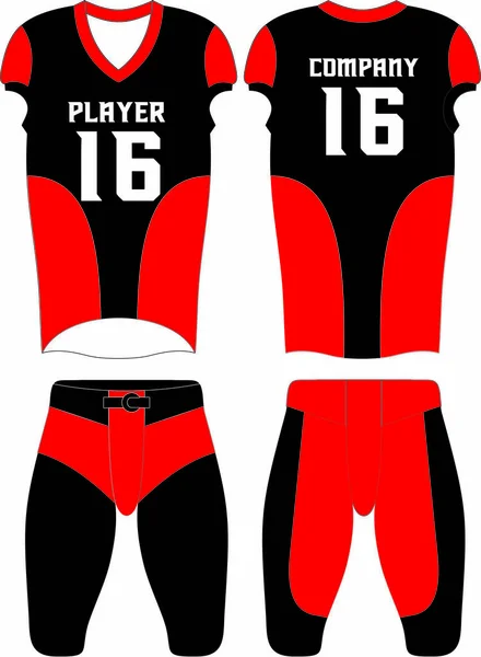 Custom Design Uniformi Football Americano Vettori — Vettoriale Stock