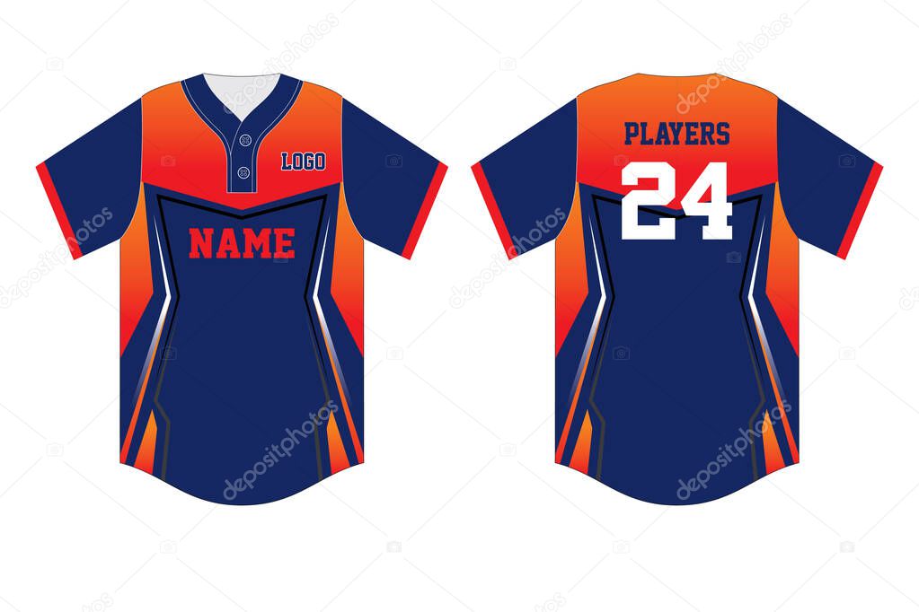 Baseball t-shirt mock up vector
