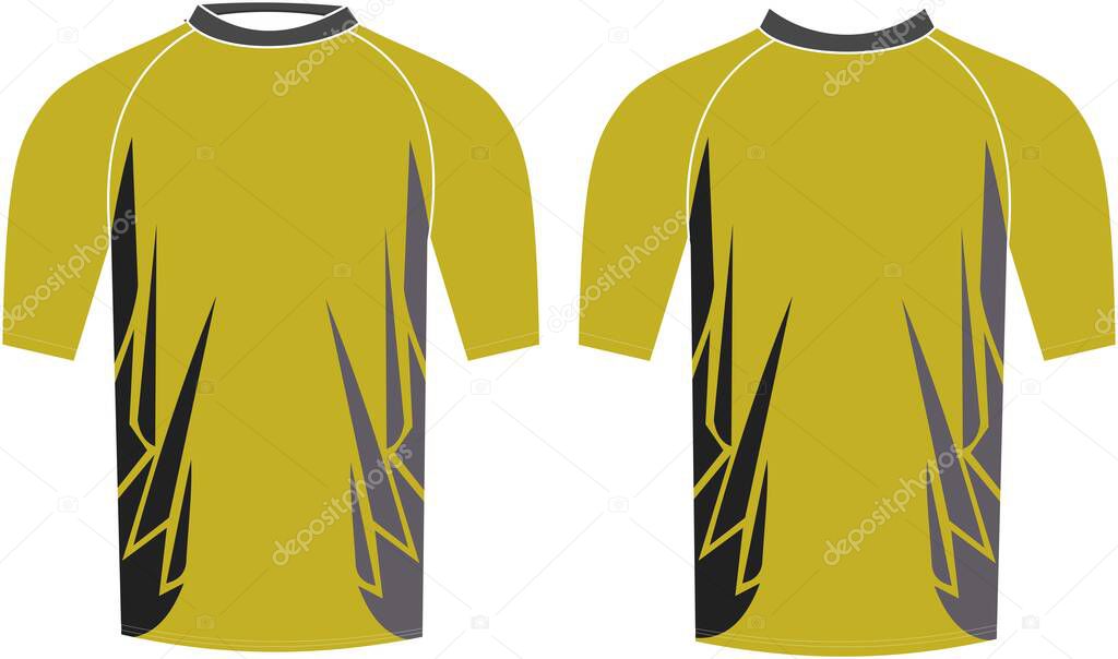 Men Compression Shirts Custom Design Mock ups Templates Illustrations Vector