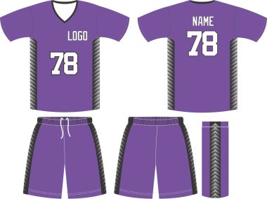 Basketbol forması, özel tasarım spor forması, şort, basketbol kulübü için çorap şablonu. Ön ve arka görünüm spor tişörtü Vektör 'ü taklit ediyor