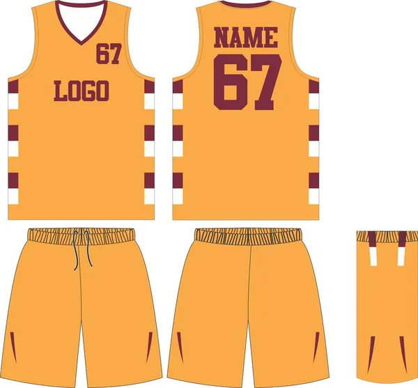 Basketball Uniform Custom Design Mock Ups Templates Design for Basketball  Club T-shirt Mock Ups for Basketball Jersey. Front View, Stock Vector -  Illustration of blank, design: 188340072