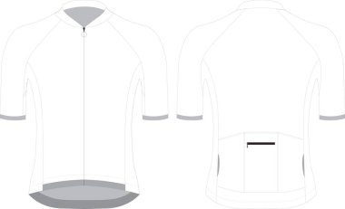  Kısa kollu forma özel tasarım boş şablon çizimi