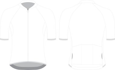 Kısa kollu forma özel tasarım boş şablon çizimi