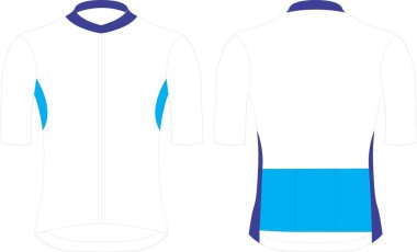 Kısa kollu forma özel tasarım boş şablon çizimi