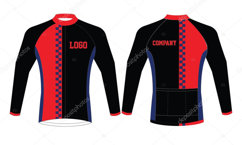 Custom Cycling Jerseys designs templates Vector