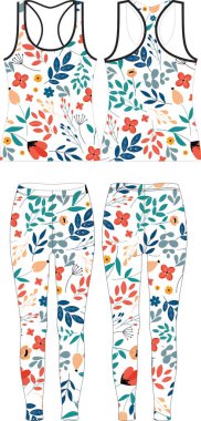 Kadınlar Çiçek desenli tozluklar Özel tasarım Vektörler 