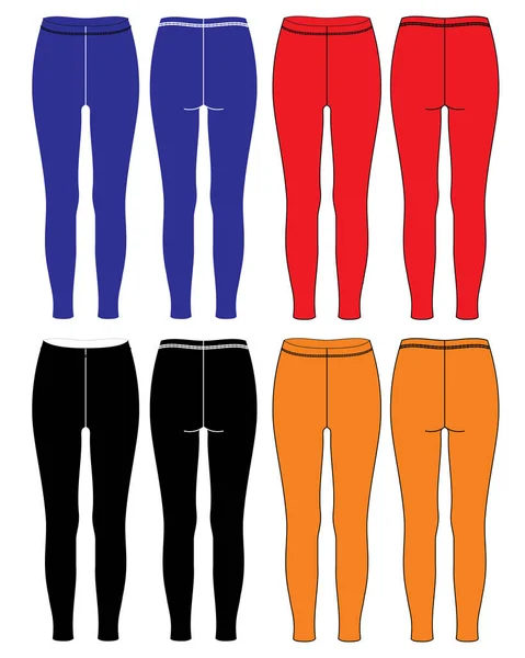 Leggins Diseño Personalizado Para Vectores Deportivos — Vector de stock