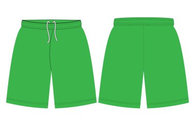 Basketball Sports Shorts, resimleme şablonu modelleme vektörleri tasarladı