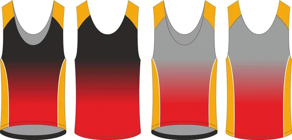 Custom Design Szablony Makiet Singlet Wzory Wektory — Wektor stockowy