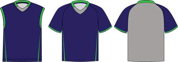 Lacrosse Shakedown Camicie Finte Vettori — Vettoriale Stock