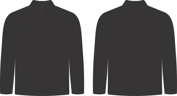 Youth Fleece Zip Shirts Vectors — Archivo Imágenes Vectoriales