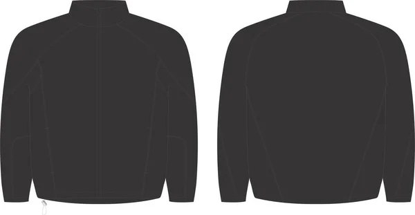 Burza Młodzieżowa Full Zip Training Top Vectors — Wektor stockowy