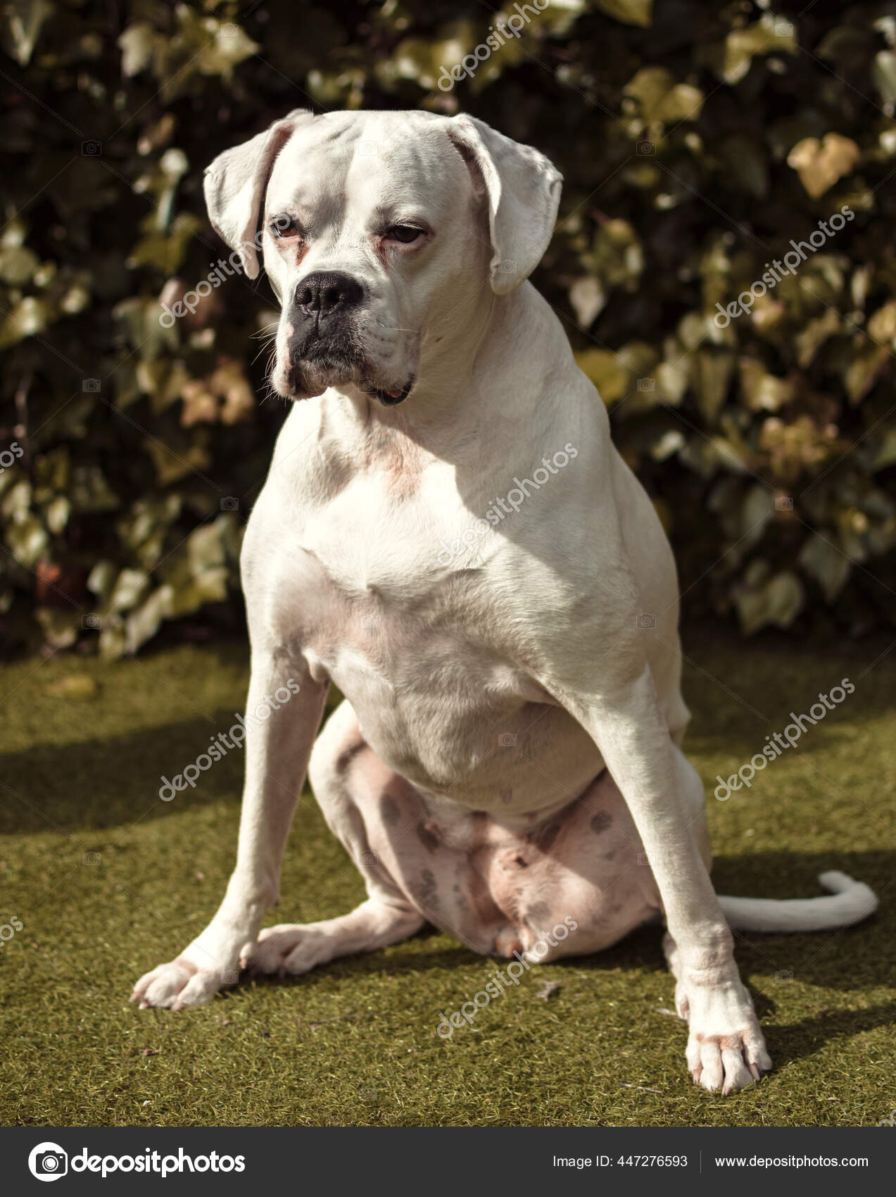 Adulto Branco Boxer Cão Feminino Gênero fotos, imagens de