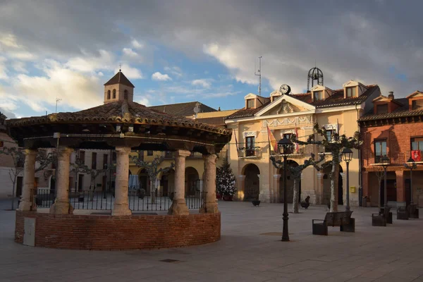 SIMANCAS, Vthe DOLID, SPAIN; 01-03-2021 Simancas ana meydanı