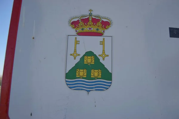 Tordesillas, kasabanın girişindeki bilgi panelinde..