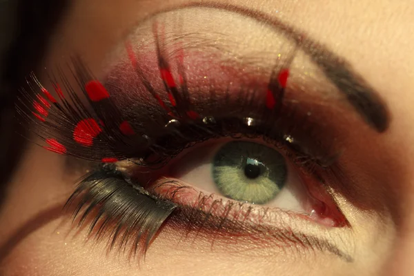 Female eye with makeup — Stock Photo, Image