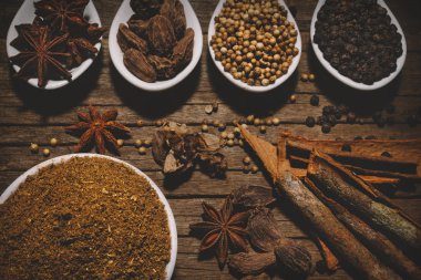 Baharat yelpazesi ile sebze masala
