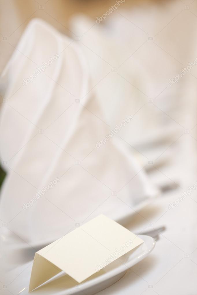 blank wedding placecard 