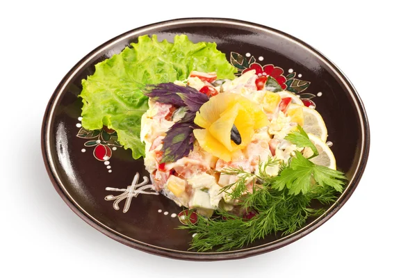 Plate of healthy salad — Stock Photo, Image