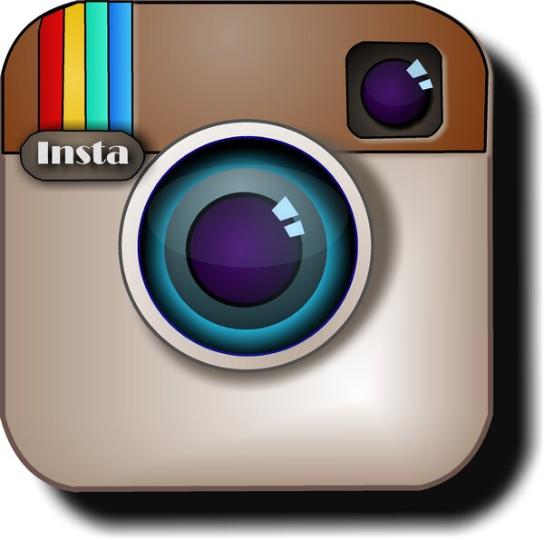Logo de las redes sociales de instagram — Vector de stock