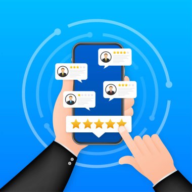 Müşteri denetimi, Kullanılabilirlik Değerlendirmesi, Geribildirim, İzometrik Değerlendirme Sistemi. Vektör illüstrasyonu