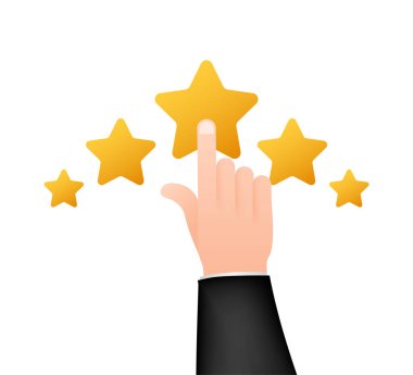 Müşteri denetimi, Kullanılabilirlik Değerlendirmesi, Geribildirim, İzometrik Değerlendirme Sistemi. Vektör illüstrasyonu.