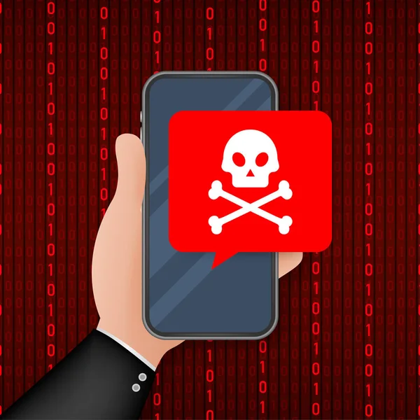 Attacco Informatico Phishing Dati Con Amo Pesca Laptop Sicurezza Internet — Vettoriale Stock